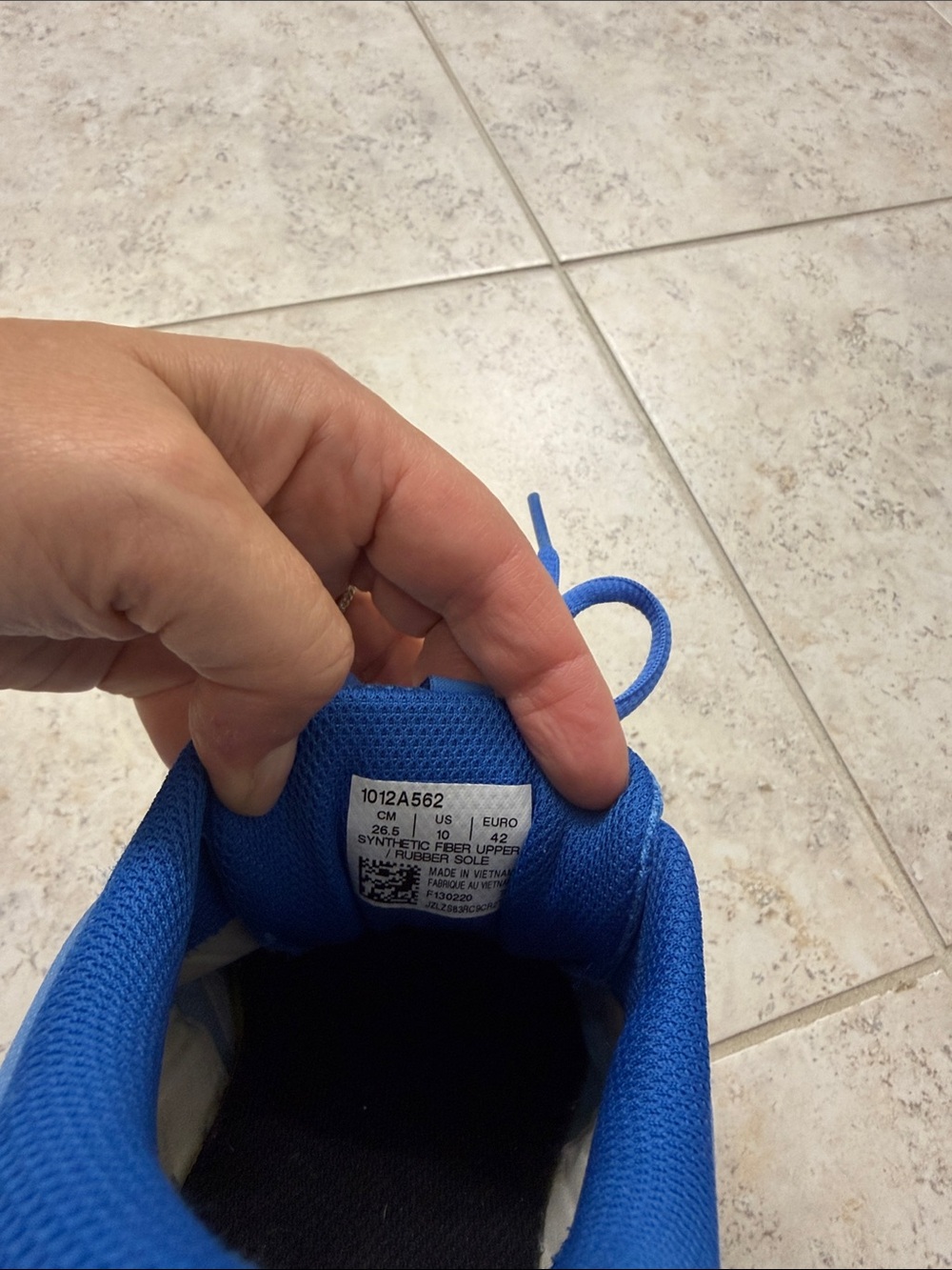 ASICS Blue and Coral Running Sneakers - Picture 6 of 7